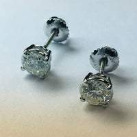 Ohrringe 1,80 Karat Runde Natürliche Diamant Ohrstecker