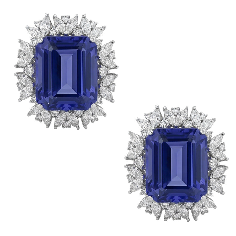 echter marquise diamant 4Karat ohrring Detailansicht