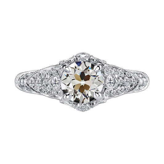Natürlicher Diamant Anniversary Ring 3 Karat 14K Weißgold – Hauptansicht