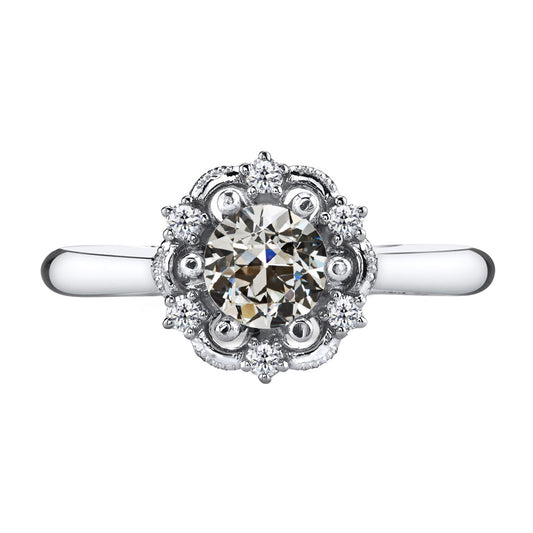 Natürlicher Edler Diamant Antragsring 1,50 Karat 14K Weißgold – Hauptansicht