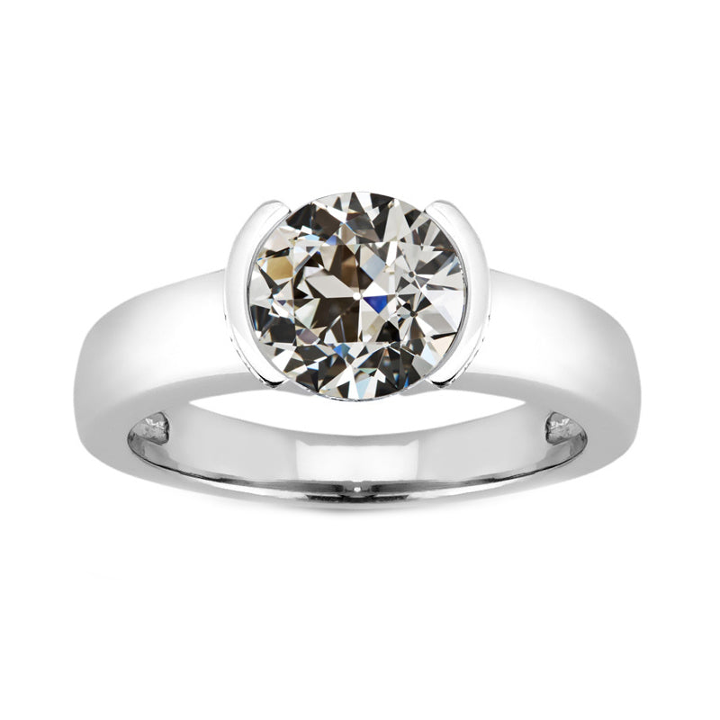 Feiner Edler Diamant Solitär-Ring 2 Karat – Hauptansicht