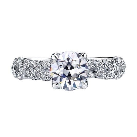 Natürlicher Edler Diamant Solitär-Ring 2 Karat 14K Weißgold – Hauptansicht