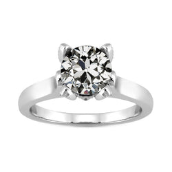 2 Karat Edler Diamant Solitär-Ring in 14K Weißgold