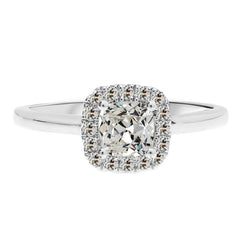 Handgefertigter Edler Diamant Halo-Verlobungsring 3 Karat von