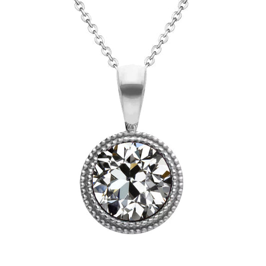 Anhänger 14 Karat Weißgold mit Diamant – Hauptansicht