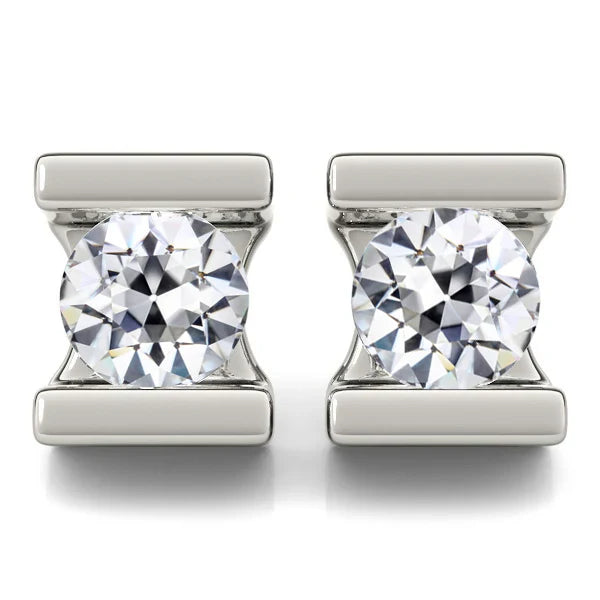 Erdgewonnener Diamant Ohrstecker – Hauptansicht