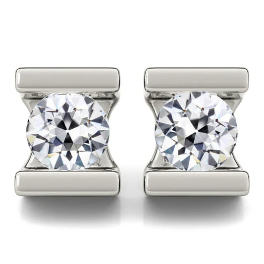 Erdgewonnener Diamant Ohrstecker – Hauptansicht