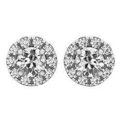 Brillanter Diamant Ohrringe 5,50 Karat – 14 Karat Weißgold