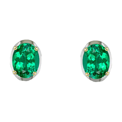 Naturreiner GIA-Geprüft Smaragd Gemstone Earring 2,50 Karat