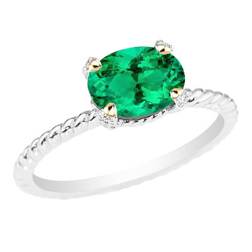 Brillanter Schmuckstein-Ring 2 Karat – Hauptansicht