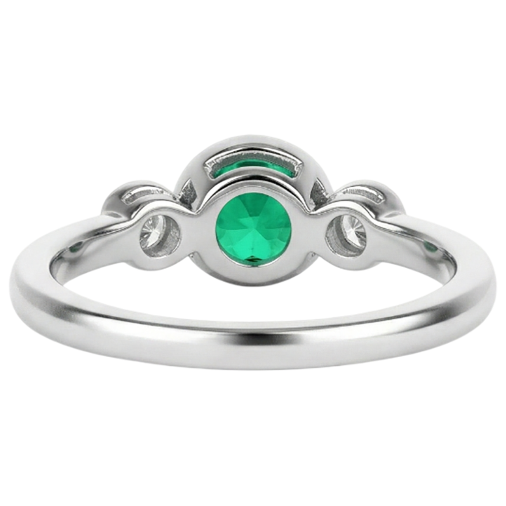 Exquisiter Edler Smaragd Edelstein-Ring 2 Karat – Detailansicht