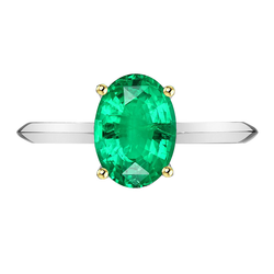 Edler Smaragd Schmuckstein-Ring – GIA-Geprüft 3,50 Karat 14