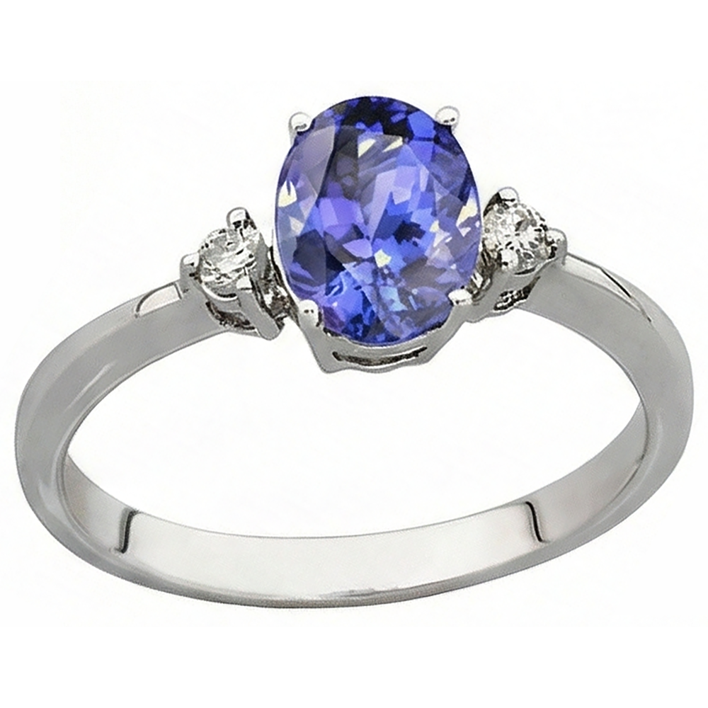 echter oval diamant 1.95Karat ring Detailansicht