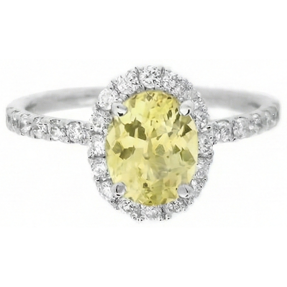 echter oval diamant 5Karat ring Seitenansicht