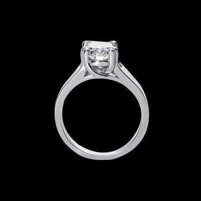 Oval 2.01 Karat Echt Diamant-Solitär-Verlobungsring Weißgold 14K