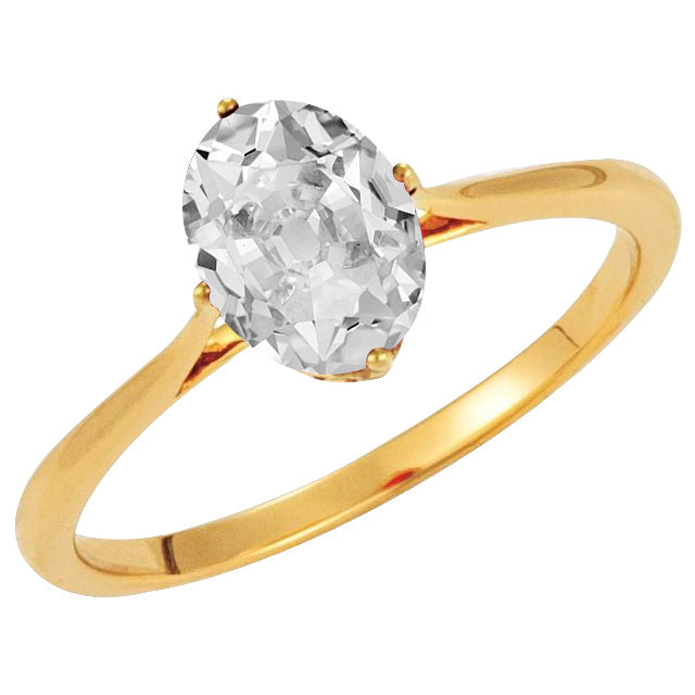 Authentischer Brillant Solitär-Ring – Hauptansicht