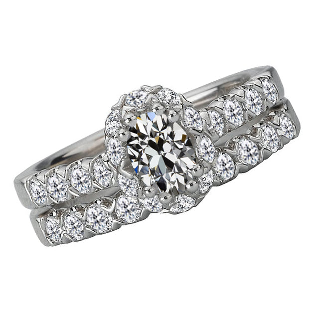 Antragsring 14K Weißgold mit Brillant – Hauptansicht
