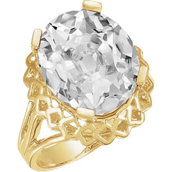 Solitär-Verlobungsring 14K Gelbgold – Brillant