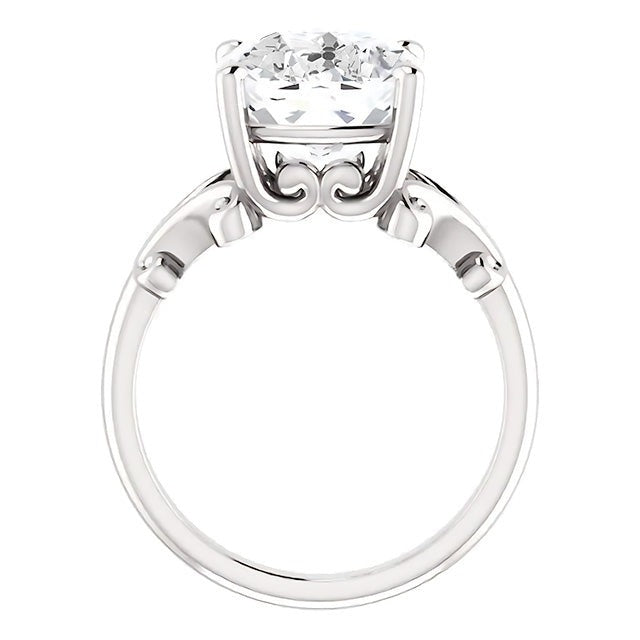Naturreiner Edler Diamant Solitär-Ring – Seitenansicht