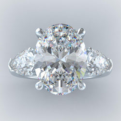 Handgefertigter Brillant Dreisteinring 8 Karat – HarryChadEnt