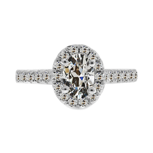 Premium Halo-Ring 2,50 Karat – Hauptansicht