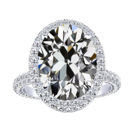 Authentischer Brillant Halo-Ring – Hauptansicht
