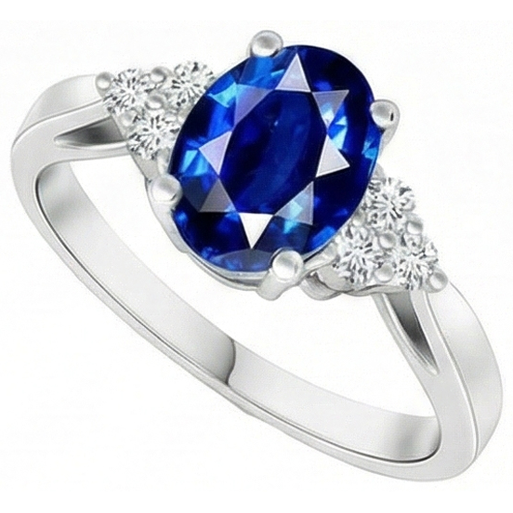 echter oval diamant 5.50Karat ring Detailansicht