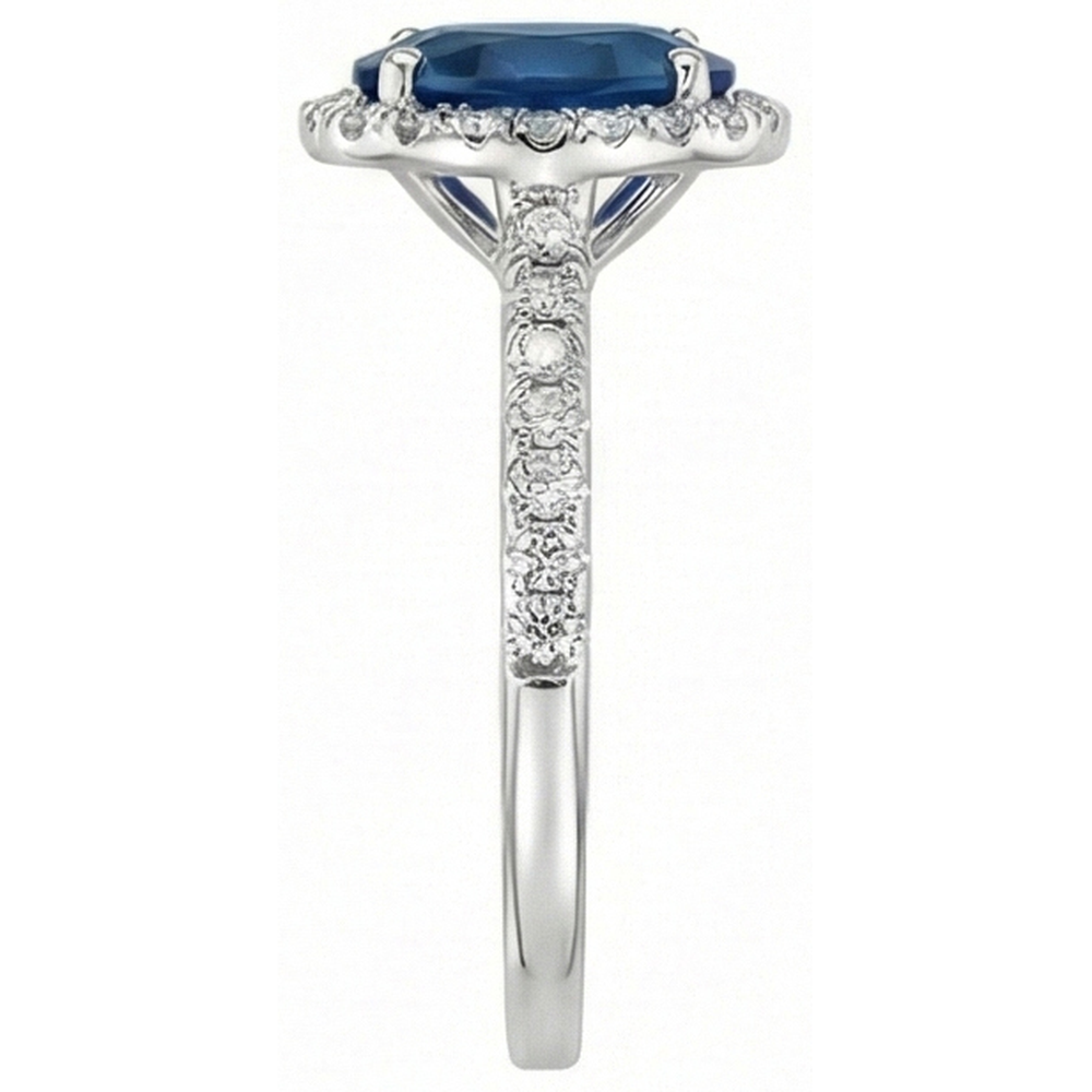 echter oval diamant 2.75Karat ring Detailansicht