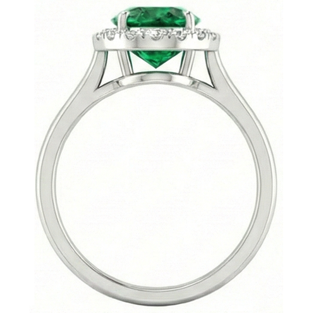echter oval diamant 4.50Karat ring auf Weiß