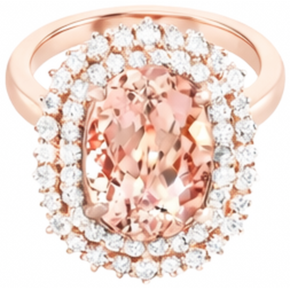 echter oval morganit 13.50Karat ring Detailansicht
