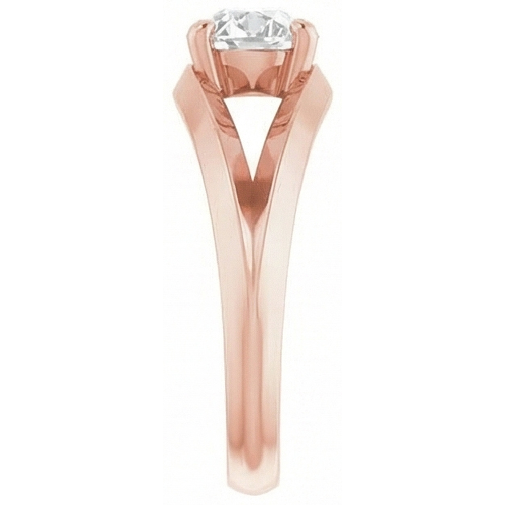echter oval diamant 3Karat ring Draufsicht