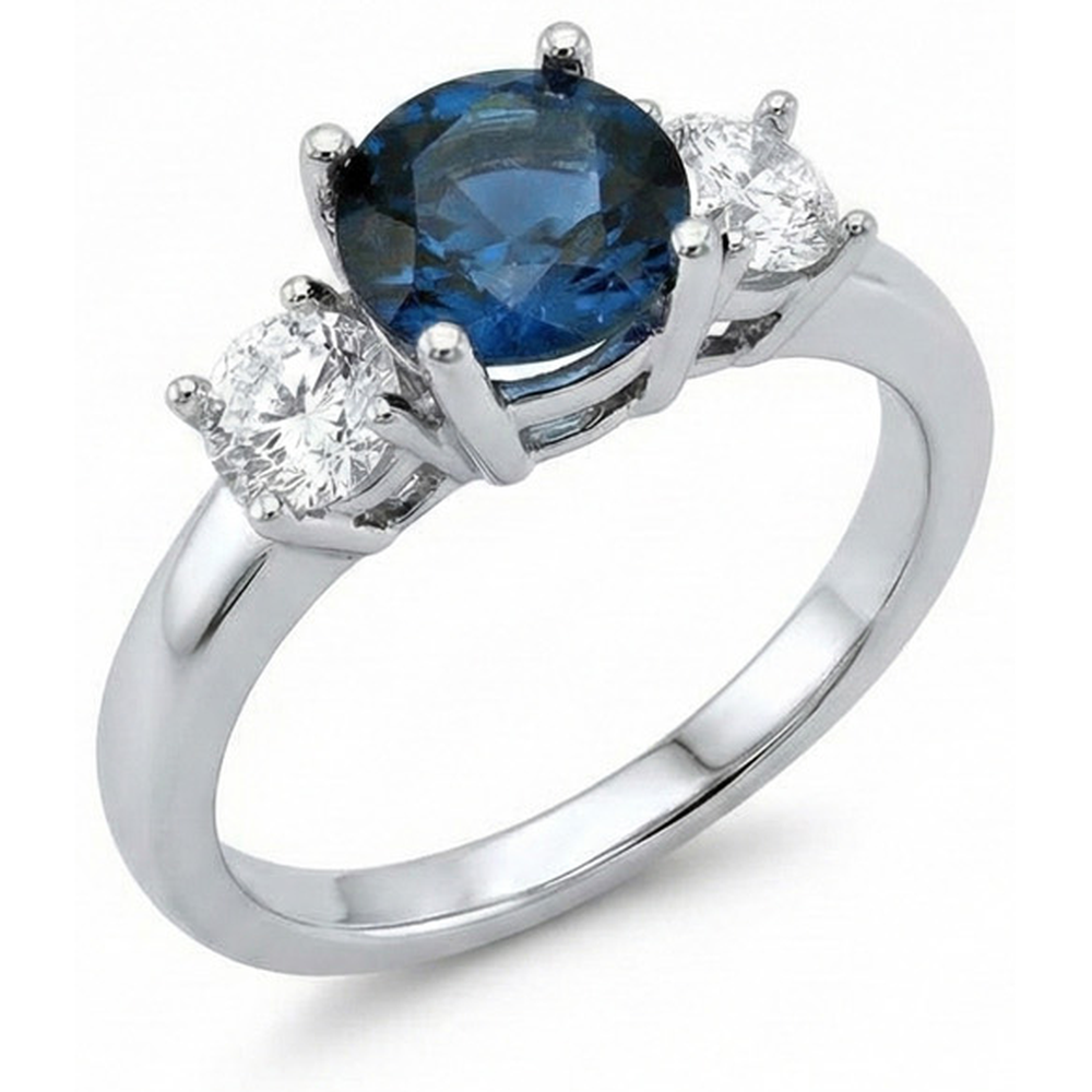 echter round diamant 4Karat ring Seitenansicht