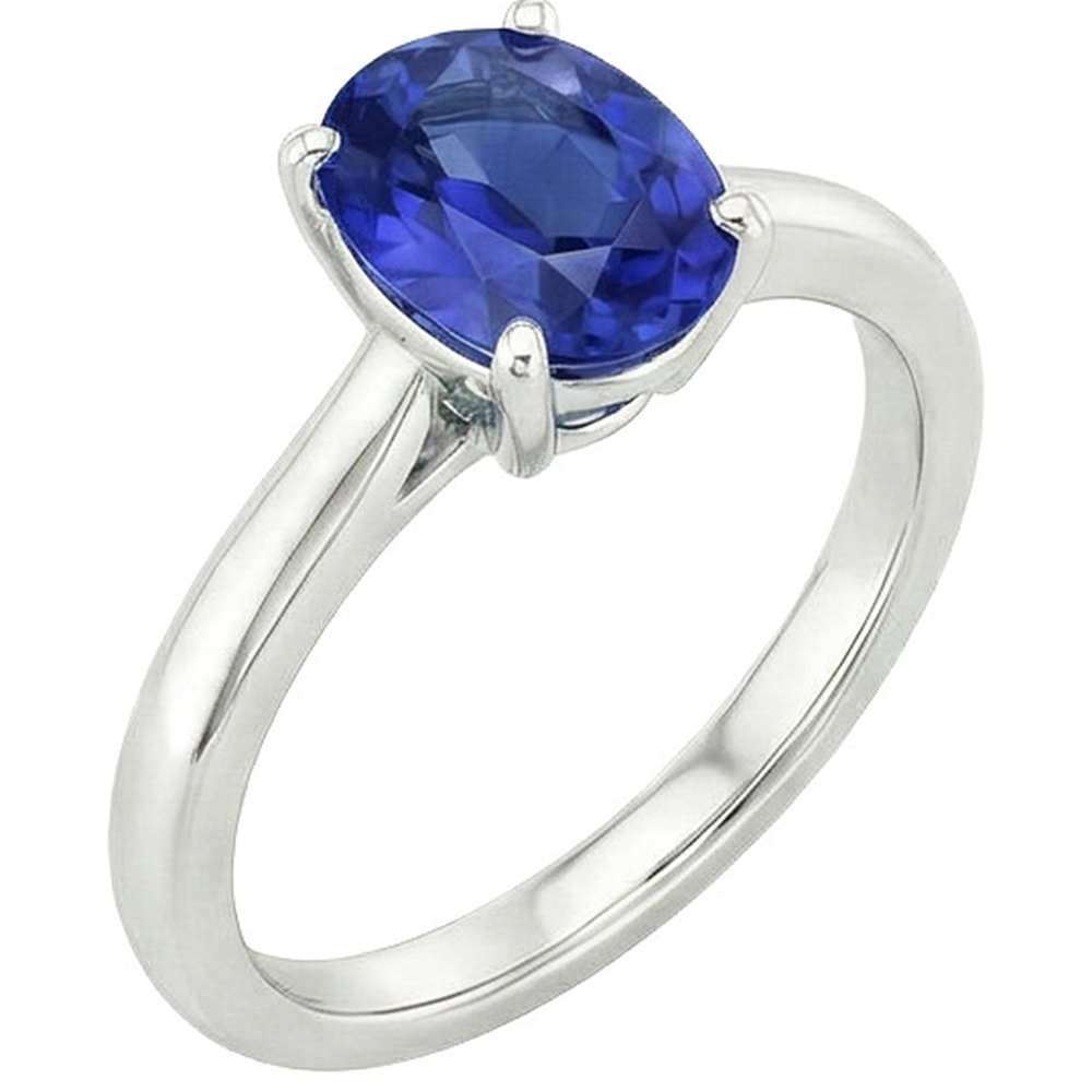 echter oval diamant 3Karat ring Detailansicht