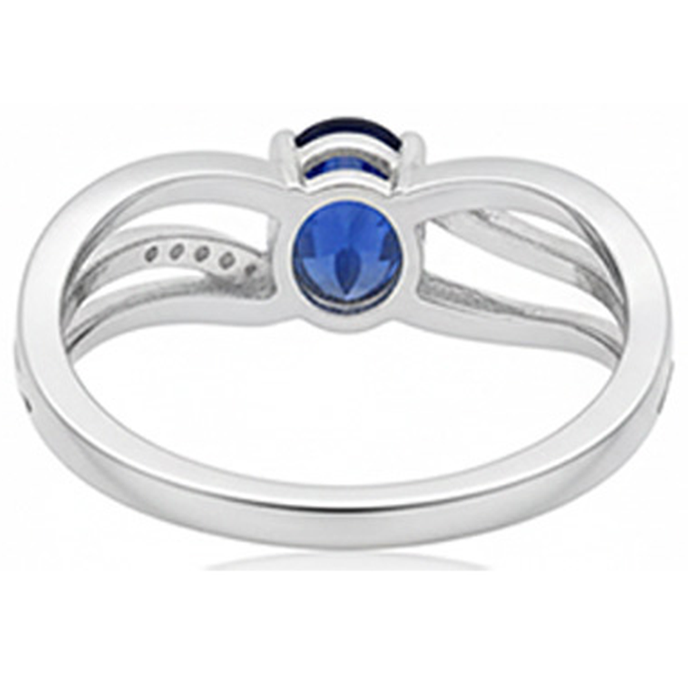 echter oval diamant 3Karat ring mit Diamantbesatz