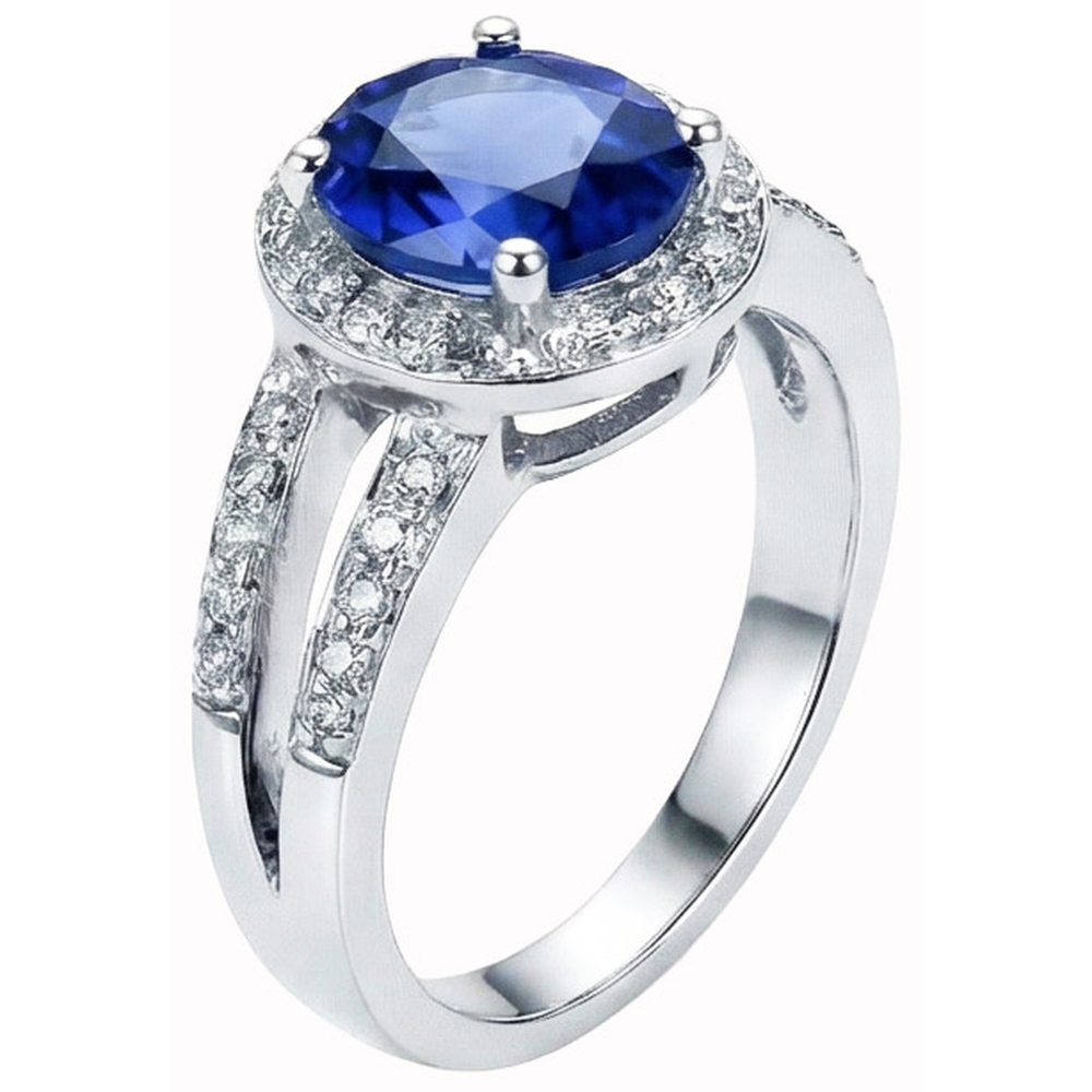echter oval saphir 3.50Karat ring Detailansicht