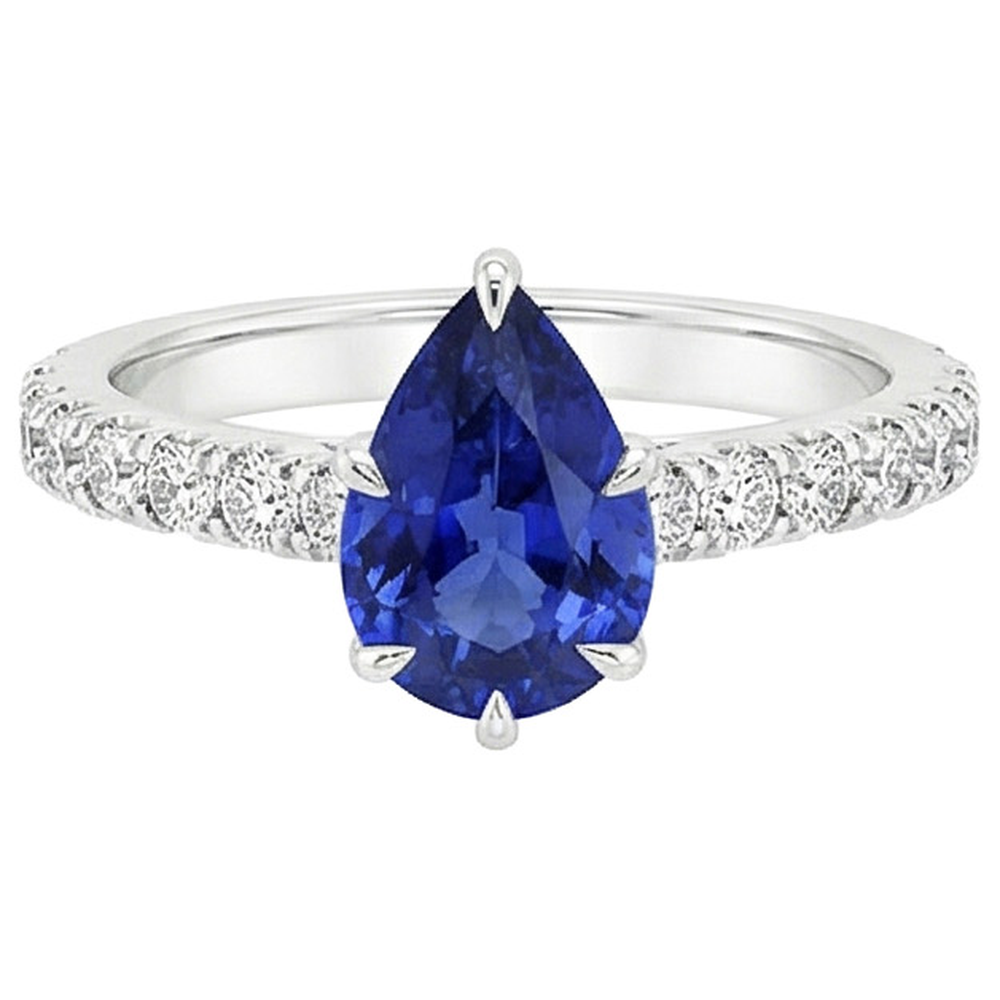 echter round diamant 5.50Karat ring Profilansicht