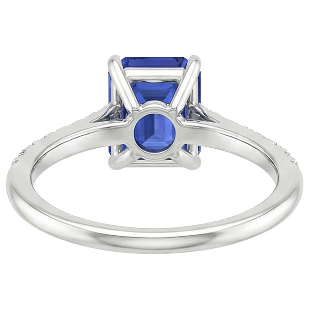 echter round diamant 3.50Karat ring Seitenansicht