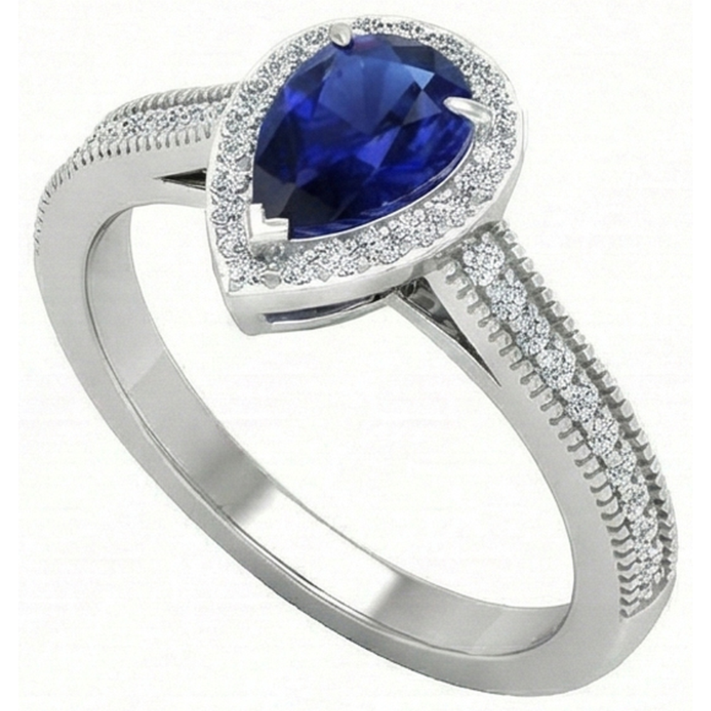 Handgefertigter Edelstein-Ring 1 Karat – Seitenansicht