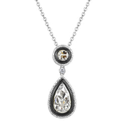 Diamant Anhänger 2 Karat F/VS1 – Zweifarbiges 14K Gold