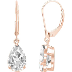 Antik-Kissen-Schliff Ohrhänger – Edler Diamant 2 Karat 14K