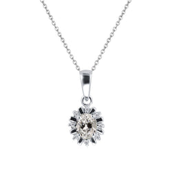 Designer Edler Diamant Anhänger-Halskette 2 Karat – 14 Karat