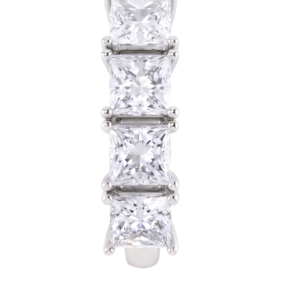 Princess Cut Diamond Jubiläumsring Band 3 Karat