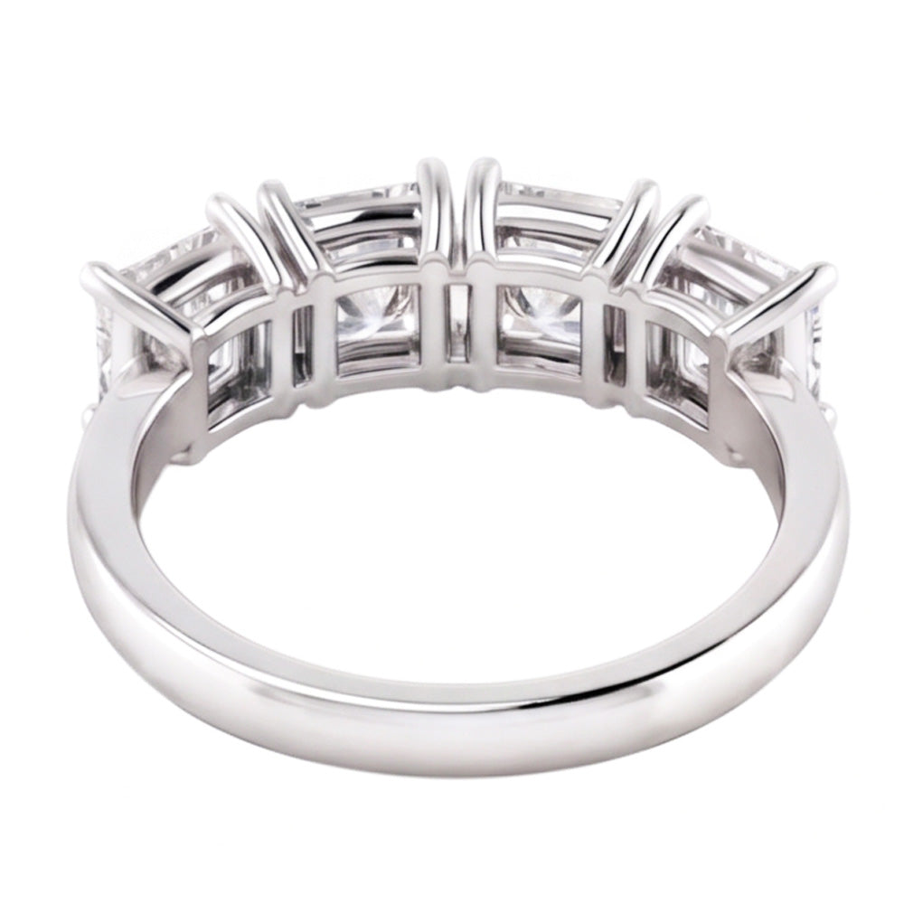 Princess Cut Diamond Jubiläumsring Band 3 Karat