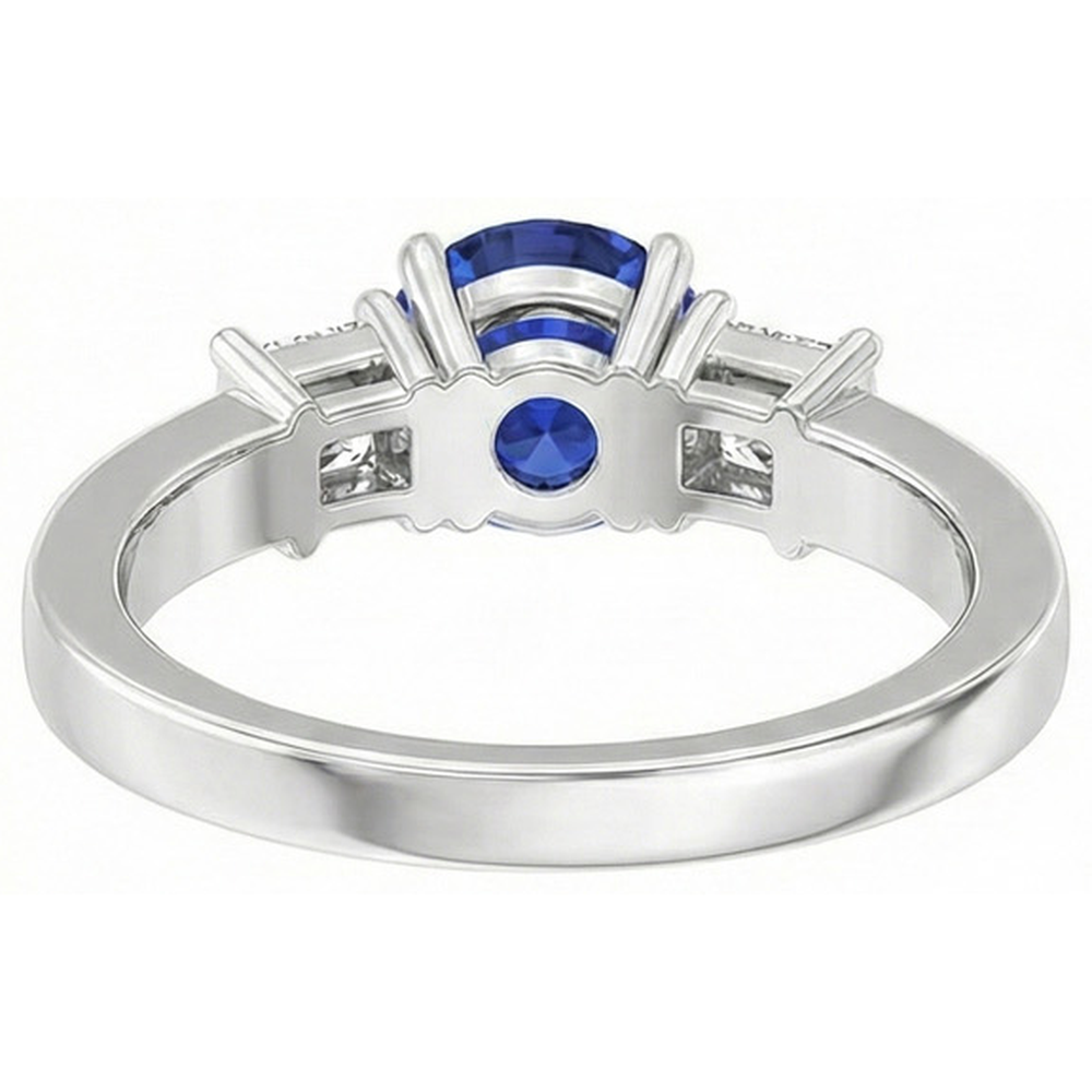 echter princess diamant 3.50Karat ring auf Weiß