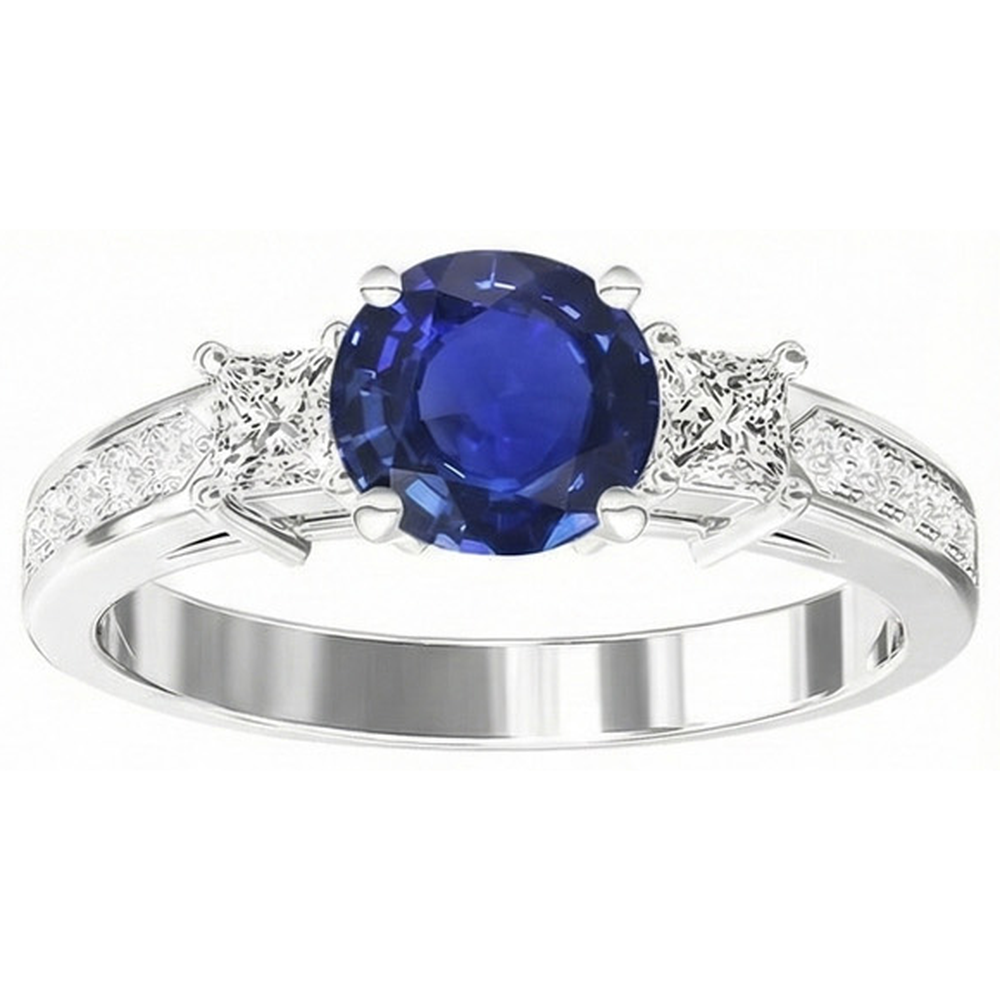 echter princess diamant 3.50Karat ring Detailansicht