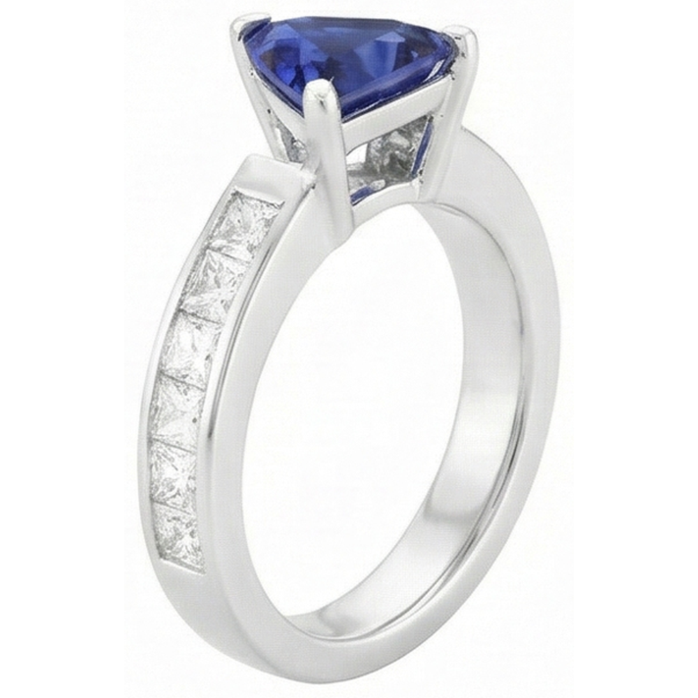 echter princess diamant 1.25Karat ring Draufsicht