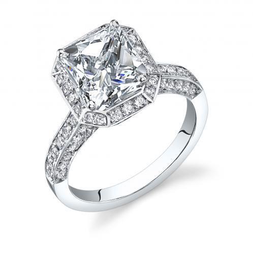 Princess Halo Echt Diamant-Verlobungsring 3,33 Karat
