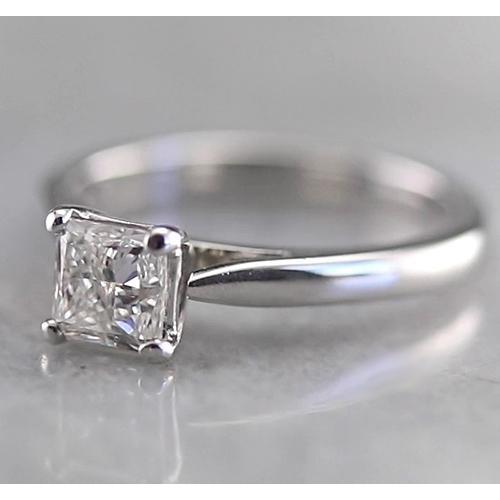 Princess Solitaire Echt Diamant-Verlobungsring 1 Karat