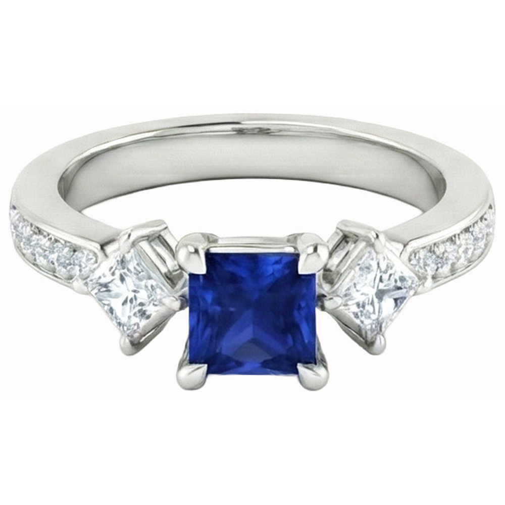 echter round diamant 2.50Karat ring Vorderansicht