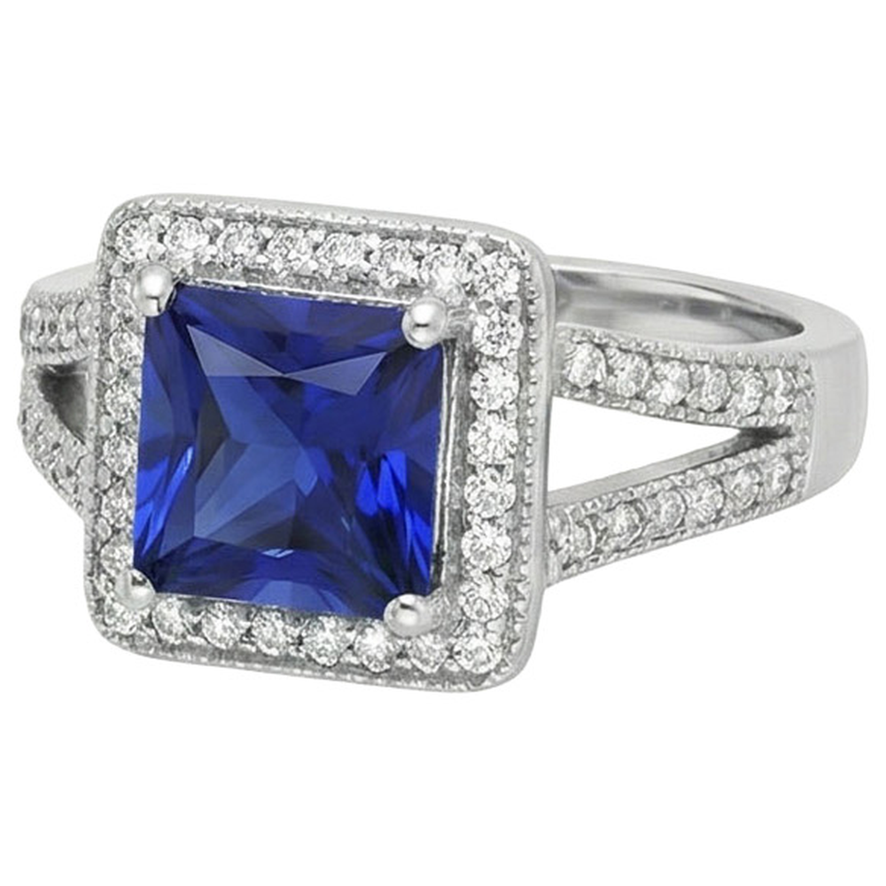 echter round diamant 3.56Karat ring Detailansicht